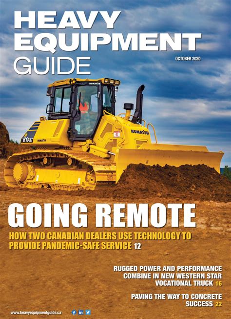 Heavy Equipment Guide October 2020 Volume 35 Number 9 By Baum