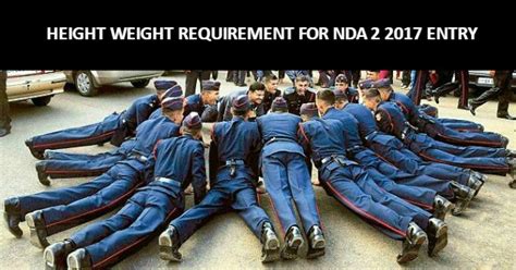 Height Weight Requirement For Nda 2 2017 Entry