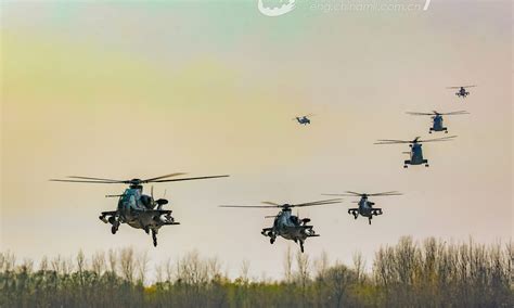 Helicopters In Routine Flight Training Global Times Helicopters In Routine Flight Training Global Times
