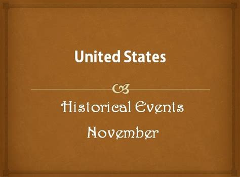 Historical Event On Nov 11