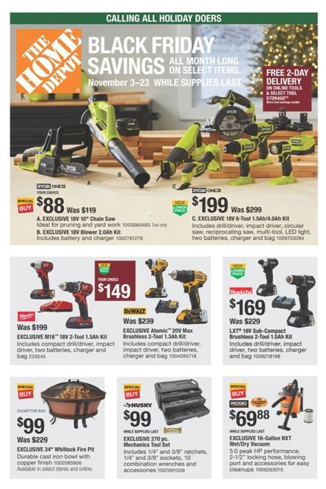 Home Depot Black Friday Savings 2022 Ad Deals Blackfriday Com