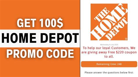 Home Depot Drop Code