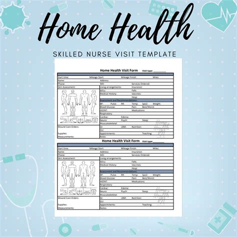 Home Health Nurse Home Health Visit Form Template Oasis Etsy Home Health Nurse Home Health Visit Form Template Oasis Etsy