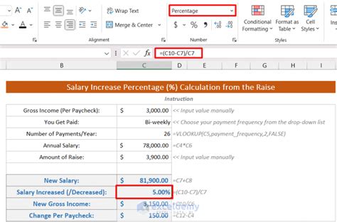 How To Calculate Salary Increase Percentage In Excel Free Template How To Calculate Salary Increase Percentage In Excel Free Template