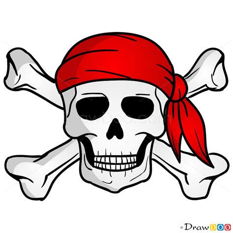 How To Draw Jolly Roger Pirates How To Draw Jolly Roger Pirates