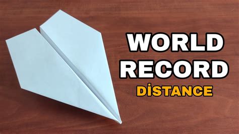 How To Make The World Record Paper Airplane For Distance Youtube How To Make The World Record Paper Airplane For Distance Youtube