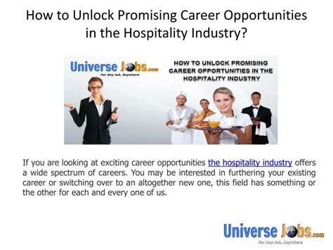 How To Unlock Promising Career Opportunities In The Hospitality