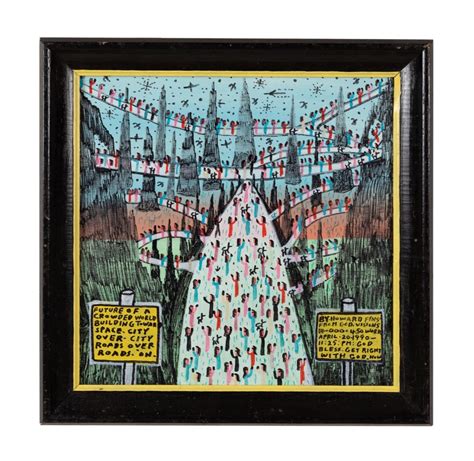 Howard Finster Future Of A Crowded World 1990 1990 Mutualart Howard Finster Future Of A Crowded World 1990 1990 Mutualart