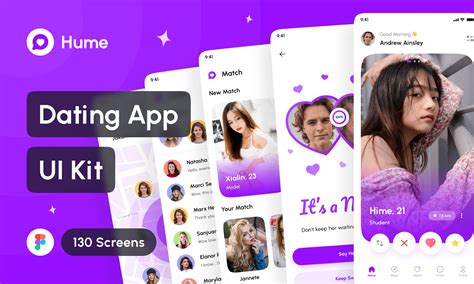 Hume Dating App Ui Kit Figma Hume Dating App Ui Kit Figma