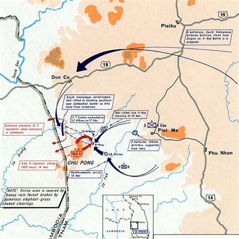 Ia Drang Valley Battle Map Ia Drang Valley Battle Map