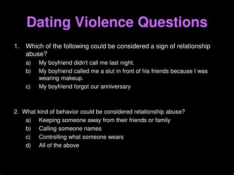 Dating Violence Defined