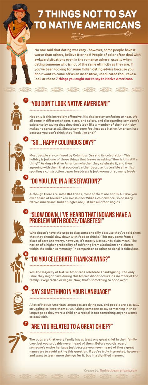 Indian Dating Advice 7 Things Not To Say To Native Americans Indian Dating Advice 7 Things Not To Say To Native Americans