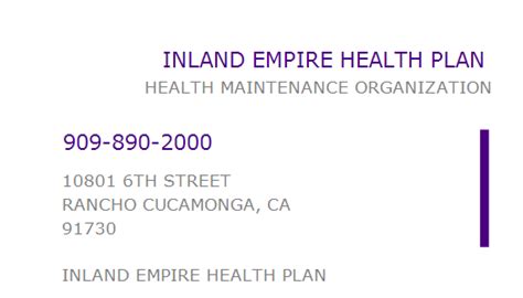 Inland Empire Health Plan Phone Number