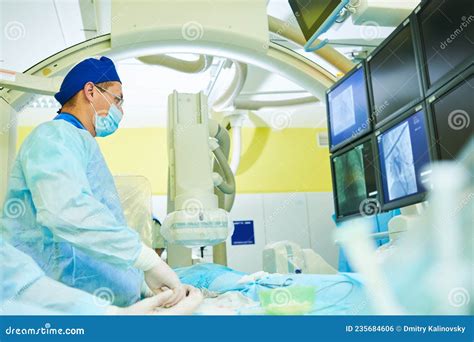 Interventional Radiology Surgeon Radiologist At Operation During Interventional Radiology Surgeon Radiologist At Operation During