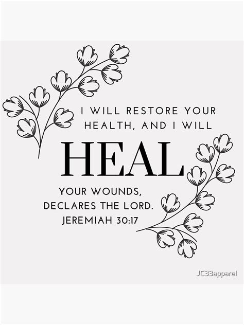 Jc33apparel I Will Restore Your Health And I Will Heal Your Wounds Jc33apparel I Will Restore Your Health And I Will Heal Your Wounds