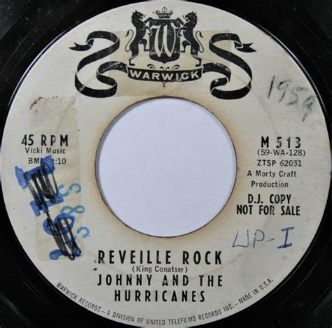 Johnny And The Hurricanes Reveille Rock Time Bomb 1959 Vinyl Johnny And The Hurricanes Reveille Rock Time Bomb 1959 Vinyl