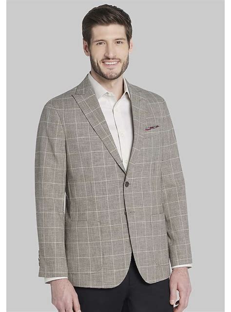 Jos A Bank Tailored Fit Plaid Sportcoat Clearance All Clearance Jos A Bank Tailored Fit Plaid Sportcoat Clearance All Clearance