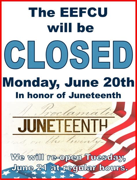 5 Juneteenth Closings
