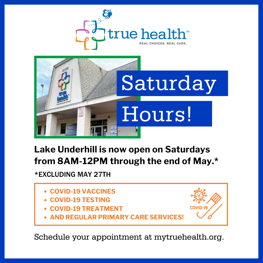 Lake Underhill Saturday Hours True Health