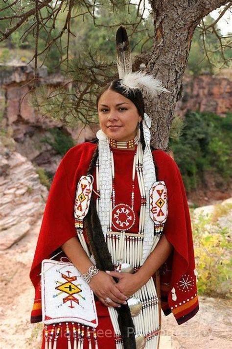Lakota Woman Wearing Black Gold On Her Traditional Clothes Native Lakota Woman Wearing Black Gold On Her Traditional Clothes Native