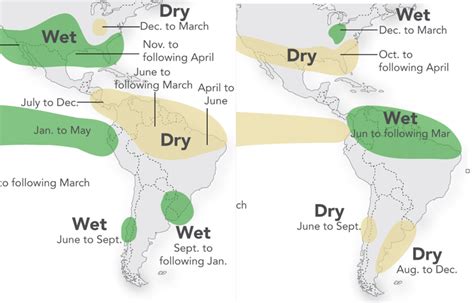 Likely El Ni O Left And La Ni A Right Rainfall Impacts In Latin Likely El Ni O Left And La Ni A Right Rainfall Impacts In Latin