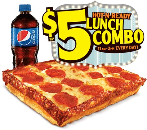 Little Caesars Lunch Combo Little Caesars 4 Slice Deep Dish Png Image Little Caesars Lunch Combo Little Caesars 4 Slice Deep Dish Png Image