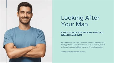 Looking After Your Man 8 Tips To Help You Keep Him Healthy Wealthy