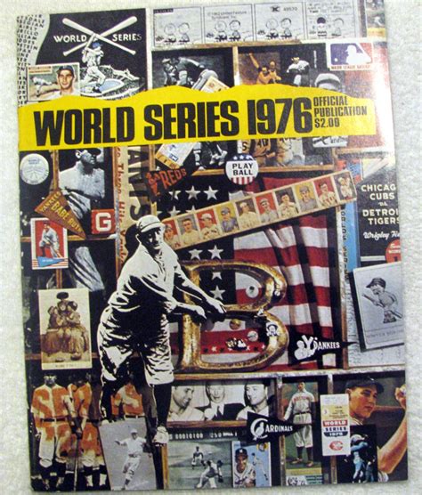 Lot Detail 1976 World Series Program Reds Vs Yankees Lot Detail 1976 World Series Program Reds Vs Yankees