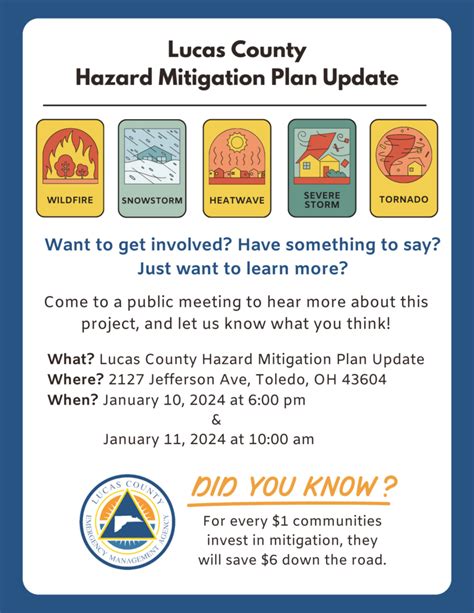 Lucas County Hazard Mitigation Plan Update Toledo Lucas County Health Lucas County Hazard Mitigation Plan Update Toledo Lucas County Health
