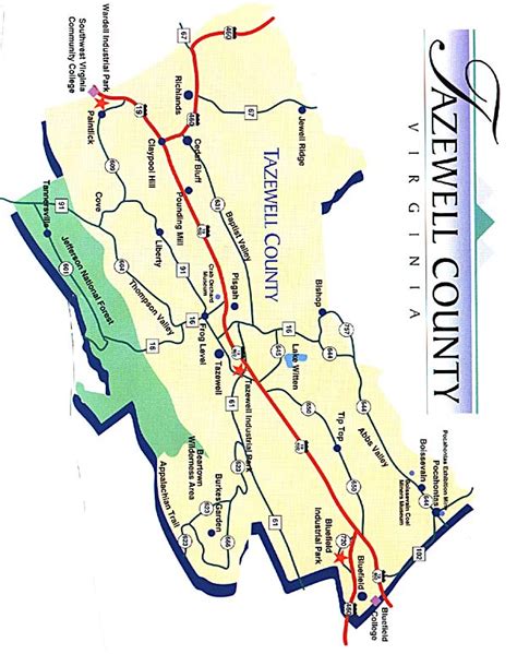 Map Of Tazewell County Map Of Tazewell County