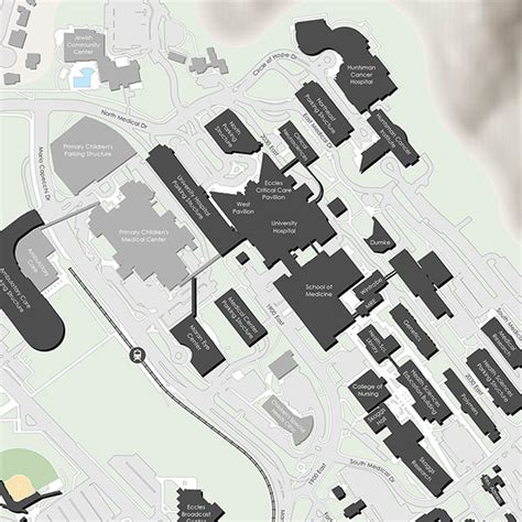 Map Of Univ Of Utah Health