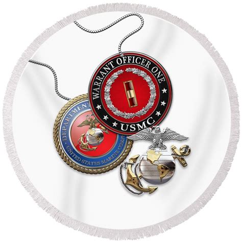 Marine Corps Warrant Officer 1 Usmc Wo1 Rank Insignia Over White Marine Corps Warrant Officer 1 Usmc Wo1 Rank Insignia Over White