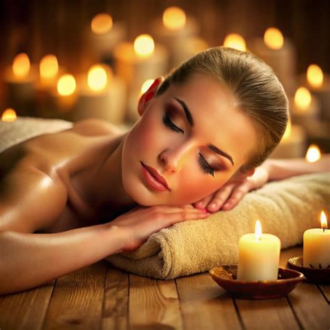 Massage On Woman Body In The Spa Salon Beauty Treatment Concept Massage On Woman Body In The Spa Salon Beauty Treatment Concept