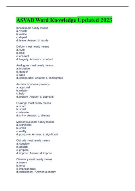 Mastering Word Knowledge On The Asvab Made Easy Mastering Word Knowledge On The Asvab Made Easy