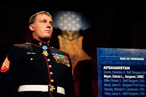 Medal Of Honor Recipient Marine Corps Sgt Dakota L Meyer Stands Next Medal Of Honor Recipient Marine Corps Sgt Dakota L Meyer Stands Next