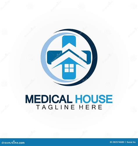 Medical House Healthcare Logo Vector Design Template Stock Vector Medical House Healthcare Logo Vector Design Template Stock Vector