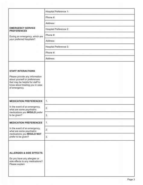 Mental Health Crisis Plan Template Mental Health Crisis Plan Template