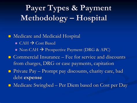 Mention Payer Types For Health Claims