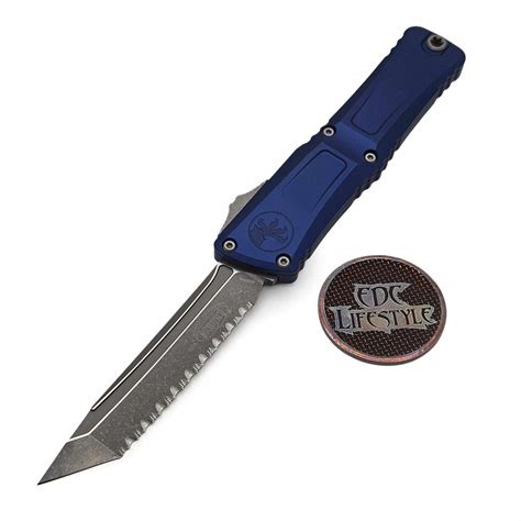 Microtech Combat Troodon Gen Iii Otf Knife Tanto Edge Navy Blue Hand Microtech Combat Troodon Gen Iii Otf Knife Tanto Edge Navy Blue Hand