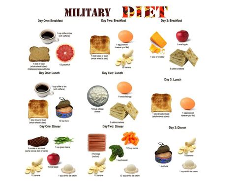 Military Diet Meal Plan To Lose Up To 10 Pounds In 3 Days Fitneass