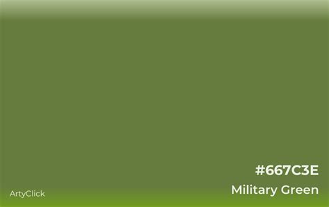 Military Green Color Code Is 667C3e