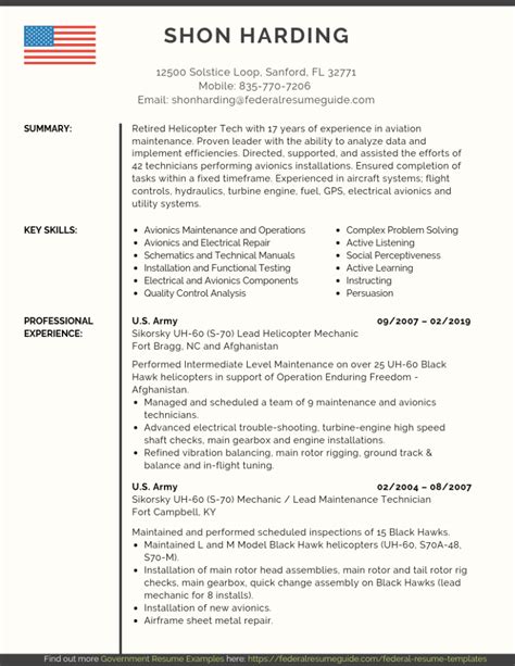 Military To Civilian Resume Examples Templates 2024 Military To Civilian Resume Examples Templates 2024