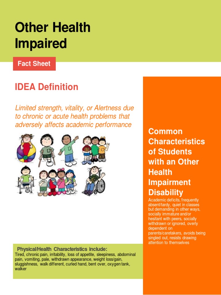 Mn Other Health Impairment Criteria