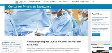 Montage Health In Monterey Launches New Center For Physician Excellence