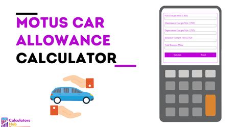 Motus Car Allowance Calculator Online Motus Car Allowance Calculator Online