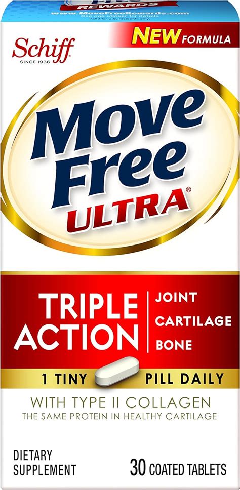 Move Free Ultra Triple Action 30 Tablets Joint Health Supplement With Move Free Ultra Triple Action 30 Tablets Joint Health Supplement With
