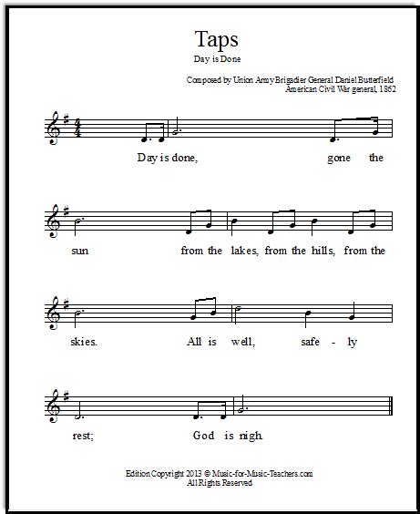 Music For Taps On Trumpet