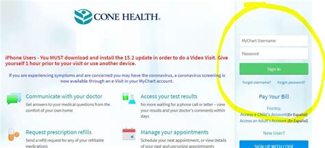 My Chart Cone Health
