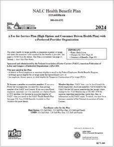 Nalc Health Benefit Plan