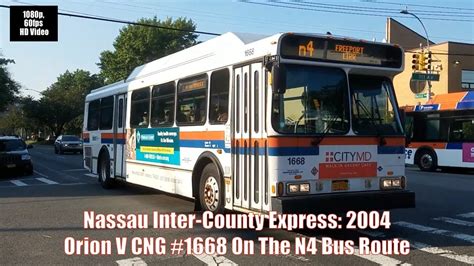 Nassau Inter County Express 2004 Orion V Cng 1668 On The N4 Bus Route Nassau Inter County Express 2004 Orion V Cng 1668 On The N4 Bus Route
